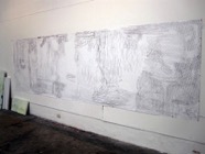 Untitled, graphite on paper, 1,50x400 cm, 2012